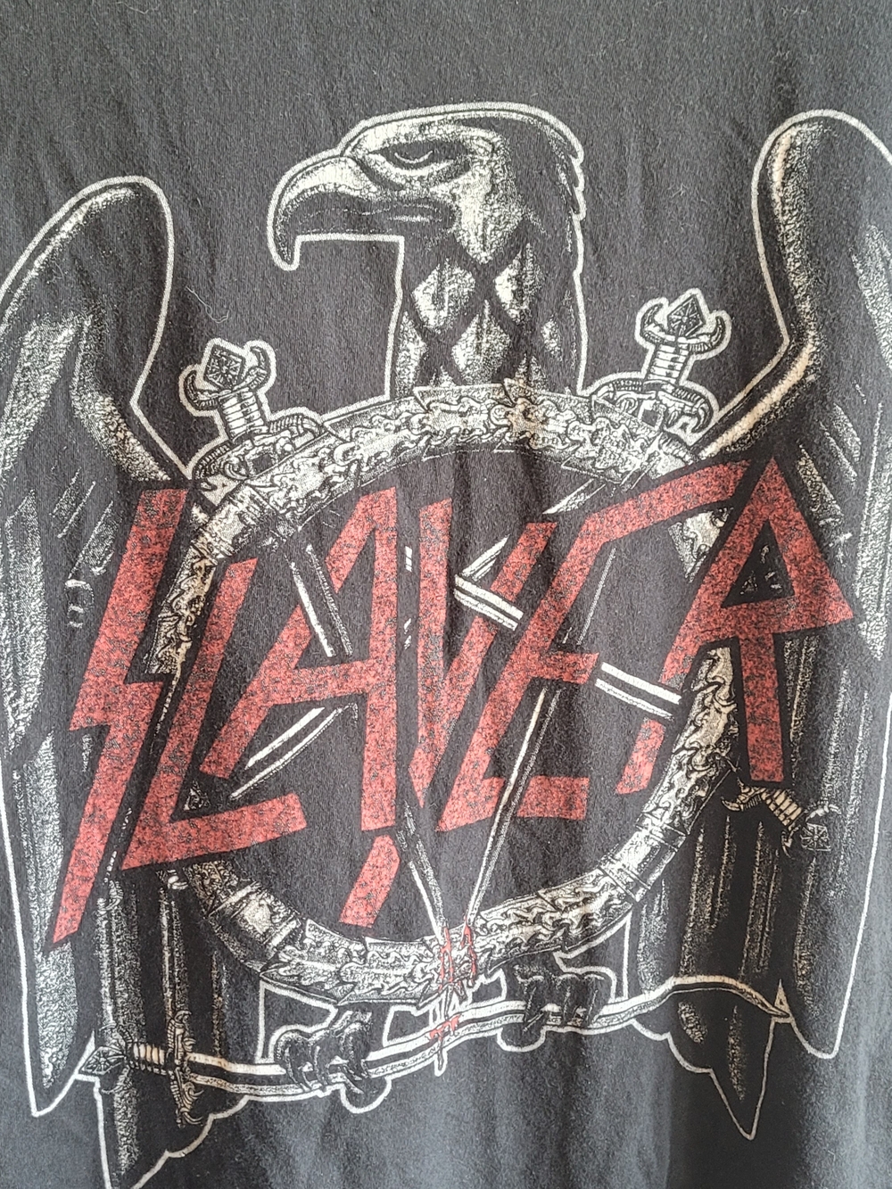 Slayer Eagle Graphic Band T-Shirt Black Men's XL Heavy Metal Rock Tee - Picture 4 of 4